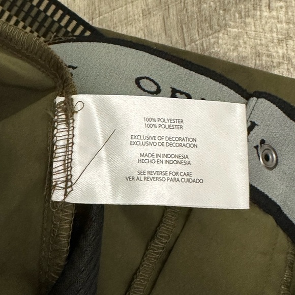 Men's ORVIS 40 XL Cargo Chino Khakis Shorts Olive Green Stretch Belted Flex NWOT - Picture 8 of 8